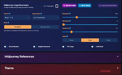 MPM Editor - Parameters Section