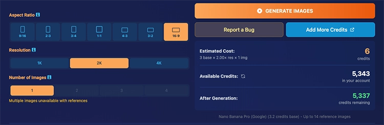 AI Image Parameters - Configure AI image generation settings