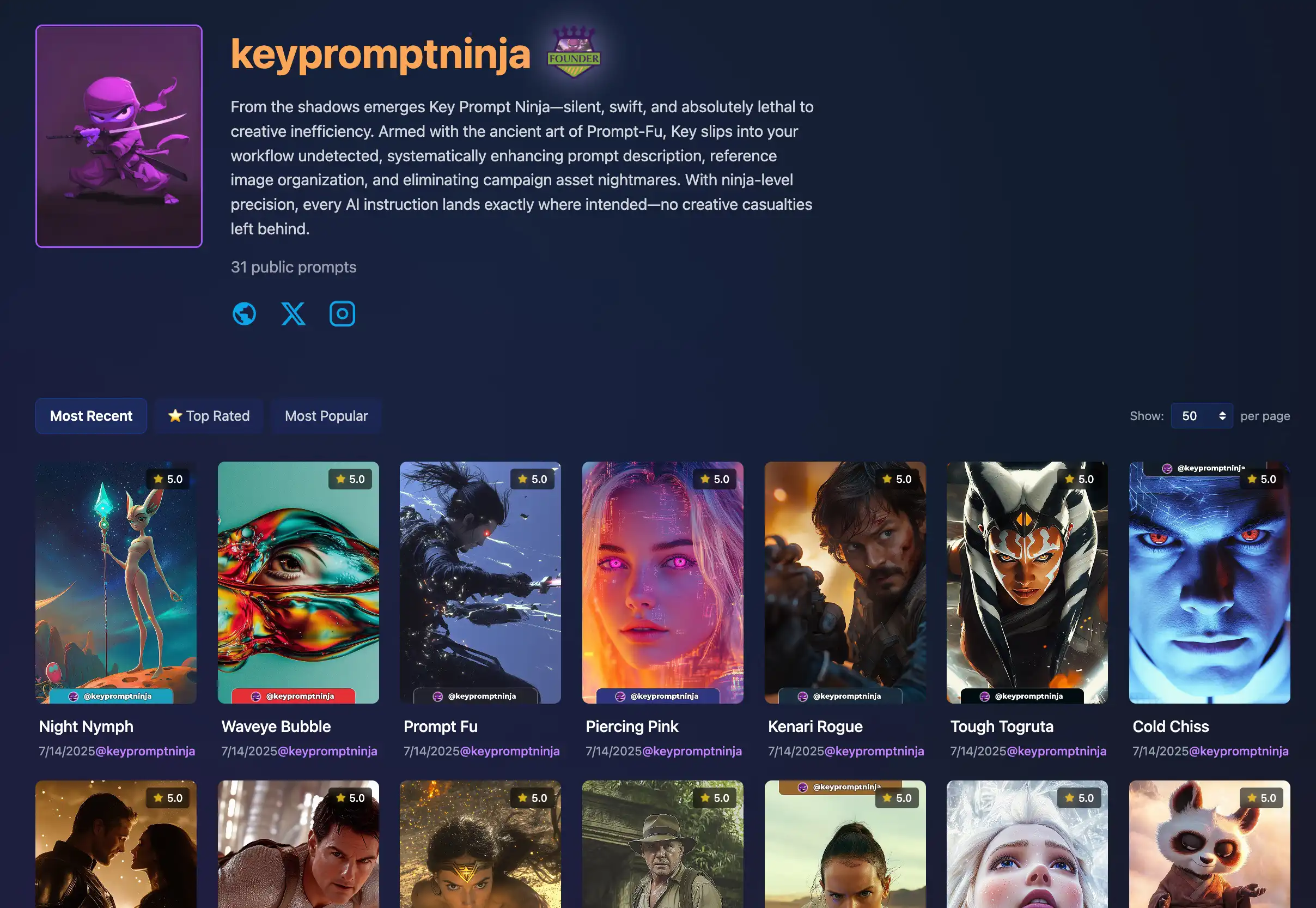 Public Gallery Interface